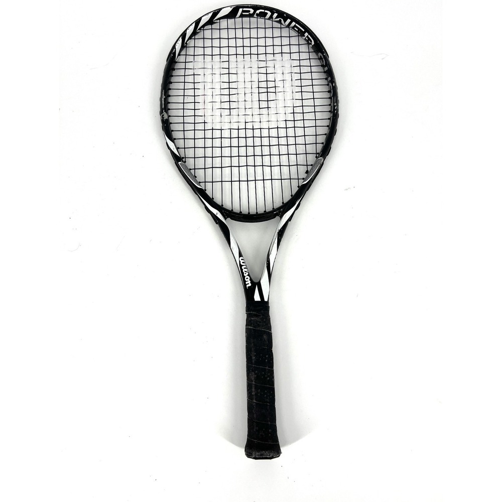 Wilson Power Tennis Racquet 112 Sq In 270g 4 1/2 Grip Lightweight Head‎ Black